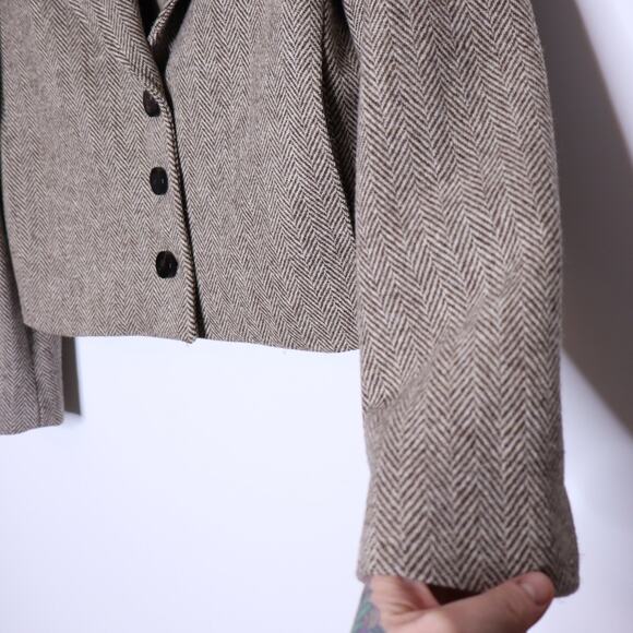 BA&SH Blanche Blazer Beige Cropped Long Sleeves Lady Jacket Women's 1/US 4 - Picture 6 of 15